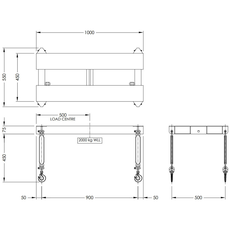 Fork Truck Battery Jib 2000kg Fork Truck Battery Jib Forklift